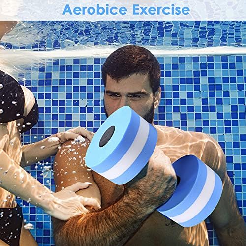 Soapow Sucul Egzersiz Dumbells 2 Set Su Aerobik Su Fitness Egzersizleri Ekipmanları Kilo Kaybı için