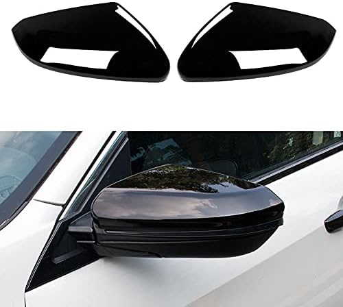 ABS Parlak Siyah Stil dikiz aynası kapağı Kapı Yan Kalıp Trim Araba Dış Aksesuarları Dekorasyon ıçin Uyumlu Honda 10th Gen Civic
