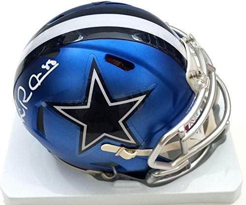 Michael Irvin İmzalı Dallas Cowboys Riddell Blaze Hız Mini Kask JSA Tanık İmzalı NFL Mini Kasklar