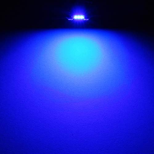 Phinlion Süper Parlak DE3175 LED Mavi Ampul 3030 6-SMD Festoon 1.25 31mm DE3021 DE3022 LED Ampuller için Araç İç Harita Okuma