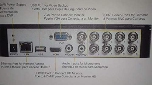 Q-See QT598-4V6-1 8 Kanal Tam 960 H Sistemi ile 4 Yüksek Çözünürlüklü 960 H/700TVL Kameralar ve 1 TB Sabit Disk (Siyah)