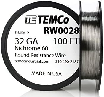 TEMCo Nikrom 60 Serisi Tel 32 Gauge 100 Ft Direnç AWG ga