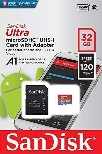 Ultra 32 GB microSDHC Çalışır için Huawei Ascend G615 Artı tarafından Doğrulanmış SanFlash ve SanDisk (A1/C10/U1/8 k / 120MBs)