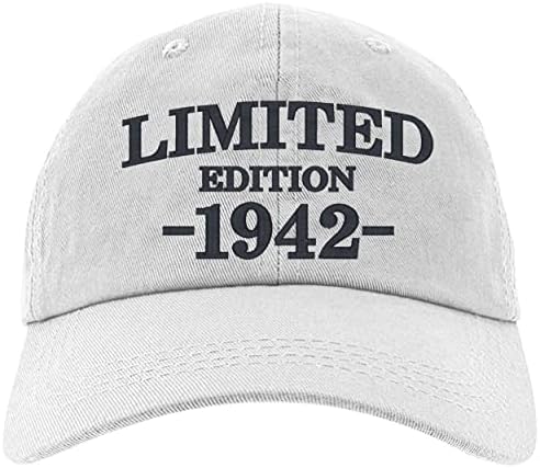 Kap 80th Doğum Günü Hediyeleri, Sınırlı Sayıda 1942 Tüm Orijinal Parçalar Beyzbol Şapkası
