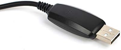 HYS USB Kablosu için GT-3WP & BF-9700 TC-WP10W Su Geçirmez Telsiz İki Yönlü Radyo Walkie Talkie, Siyah