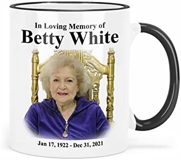 Betty Beyaz Kahve Kupa, Betty Beyaz Kupa Sevgi Dolu Anısına, 11oz Kahve Kupa