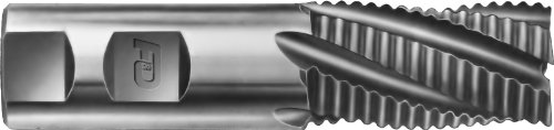 F & D Tool Company 19291 Çoklu Flüt Tek Uçlu Düz Şaft Kaba İşleme Frezesi, Birinci Sınıf Kobalt Çeliği, Merkezi Olmayan Kesim,
