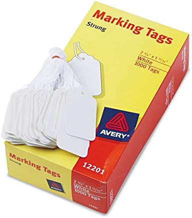 Avery 12201 Orta Ağırlıkta Beyaz İşaretleme Etiketleri, 2 3/4 x 1 11/16 (1000 Kutu) - Ambalaj Değişebilir