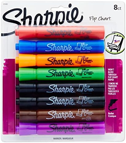 Sharpie 22480PP Flip Grafik İşaretleyiciler, Mermi Ucu, Çeşitli Renkler, 8-Sayım