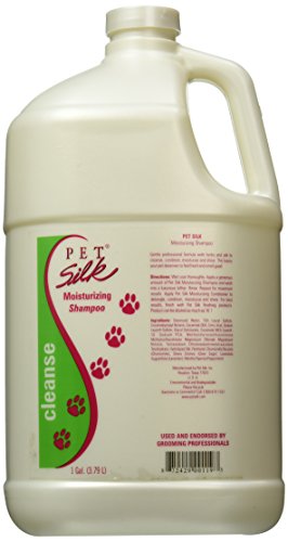 Pet İpek Nemlendirici Şampuan (1 Galon) - Kuru, Kaşıntılı Ciltler için Köpekler Nemlendirici Şampuan-İpek, E Vitamini ve Nemlendiricilerle