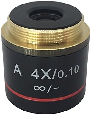 ZTBH Mikroskop Aksesuarları Kiti 4X 10X 20X 40X 60X 100X Akromatik Infinity Objektif Lens için Biyolojik Mikroskop Mikroskop