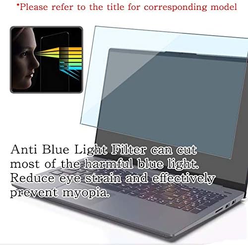 Puccy Anti Mavi ışık Temperli Cam Ekran Koruyucu Film , HP Compaq Pavilion Notebook 15 ile uyumlu (bs100 / 15-bs158TU / bs500