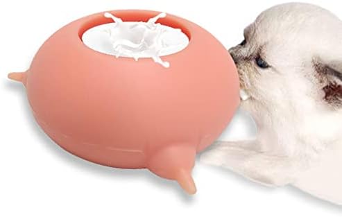 Homyl 2X Yavru Köpek Süt Besleyici Cihazı Silikon Süt Kase Besleme Doggie 3 Nipeller