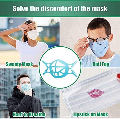 3D Yüz Maskesi Braketi Amerikan Boyutu TPE Maske Braketi Daha Fazla Nefes Alma Alanı için İç Destek Çerçevesi, Kumaşı Ağızdan