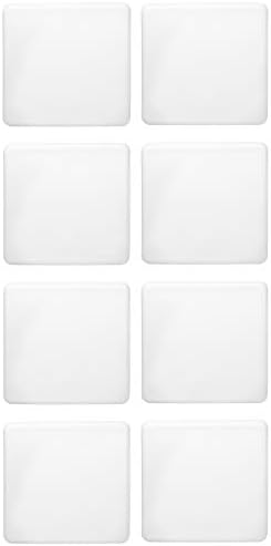 Prescott Plastics 0.75 İnç Kare Plastik Fiş Ekleme (8 Paket), Metal Boru için Beyaz Uç Kapağı, Çit, Boru Direği, Sandalyeler