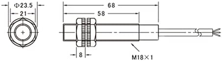 Baomain Fotoelektrik Sensör E3F-R4N3 Retroreflektif Optik Sensör Anahtarı DC 10-30 V NPN NO+NC Algılama Mesafesi 4 m Reflektör