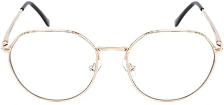 Mavi ışık engelleme gözlük yuvarlak gözlük çerçeve Anti mavi ışın bilgisayar gözlük
