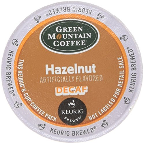 Yeşil Dağ Kahvesi Fındıklı Kafeinsiz, Hafif Kavrulmuş, Keurig K-Cup Bira Üreticileri için K-Cup Porsiyon Paketi (48'li Paket)