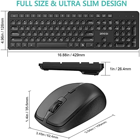 Paket Kablosuz Klavye + Fare + Mouse Pad